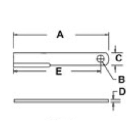 Aftermarket New Rotary Cutter Blade SM7557 for Bush Hog 1207, 1220, 1256, 1257, 1257R-2+ MOQ20-0037